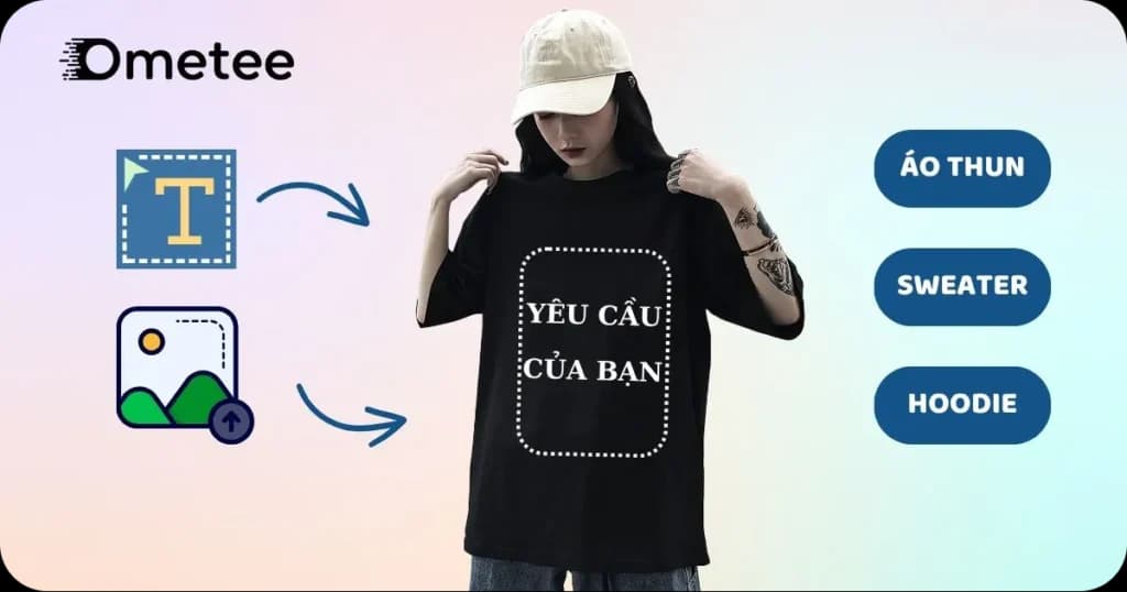 In áo thun theo yêu cầu tại Ometee với công nghệ PET