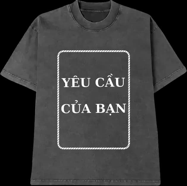 in áo thun wash theo yêu cầu tại ometee