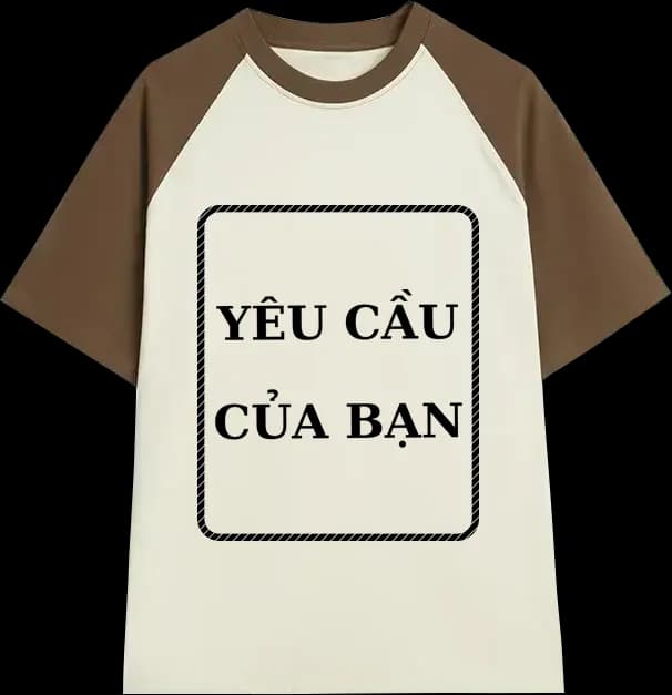 in áo raglan theo yêu cầu tại ometee