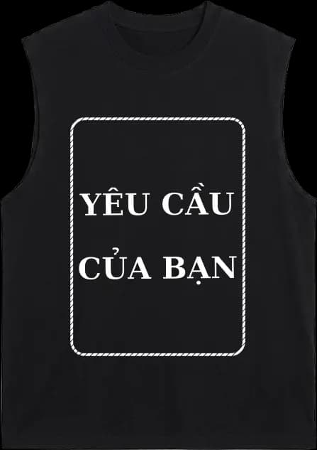 in áo tanktop cotton theo yêu cầu tại ometee