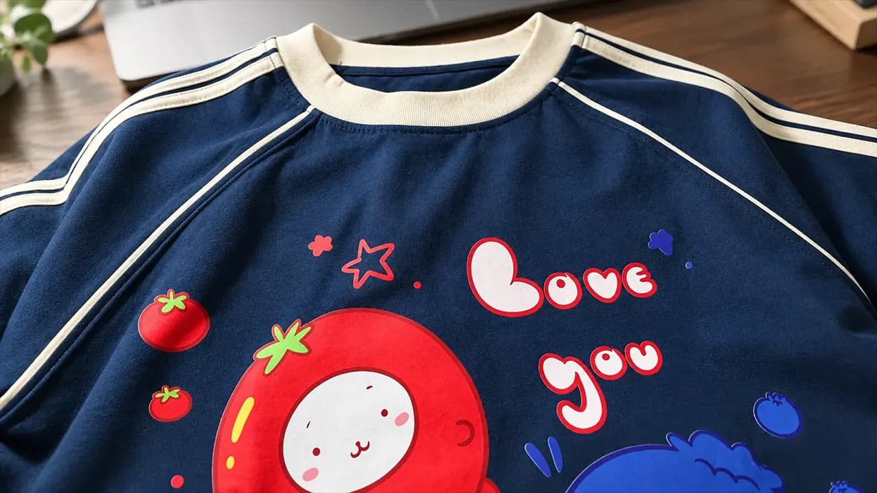 Áo babytee phối line in theo yêu cầu