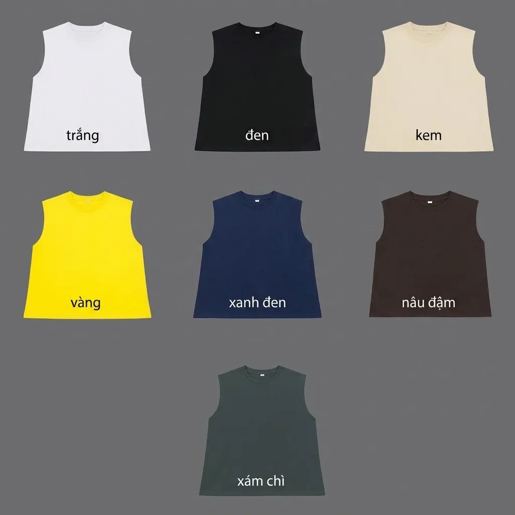 Bảng màu áo tanktop