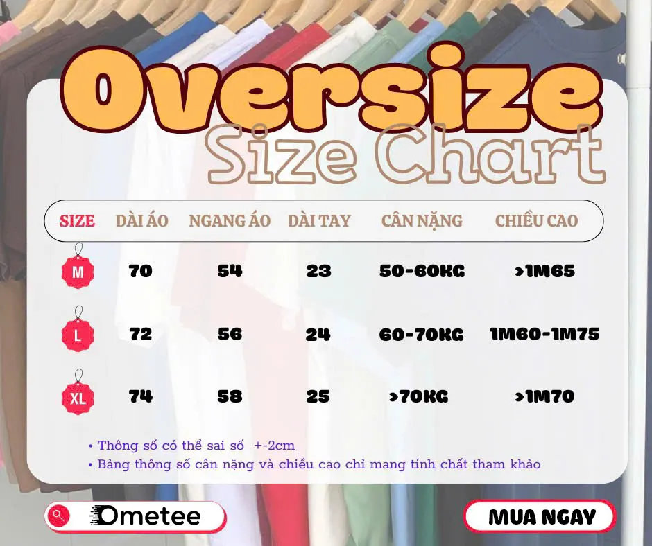 Bảng size