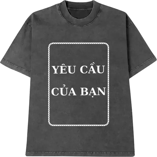 in áo thun wash theo yêu cầu tại ometee