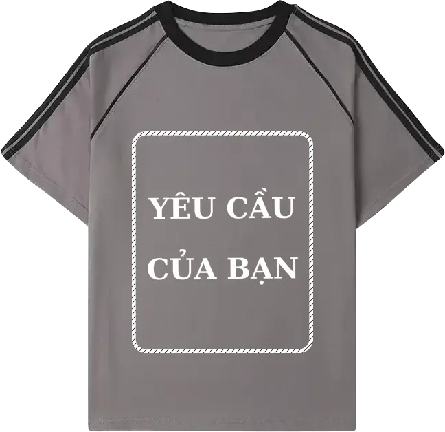 in áo thun raglan line theo yêu cầu tại ometee