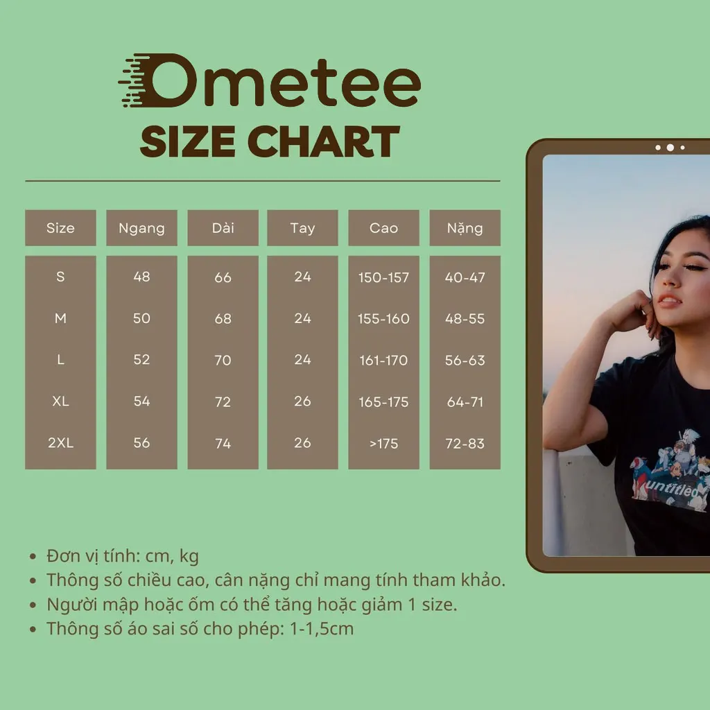 Bảng size