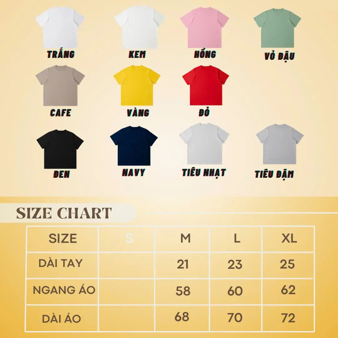 Bảng size áo polo