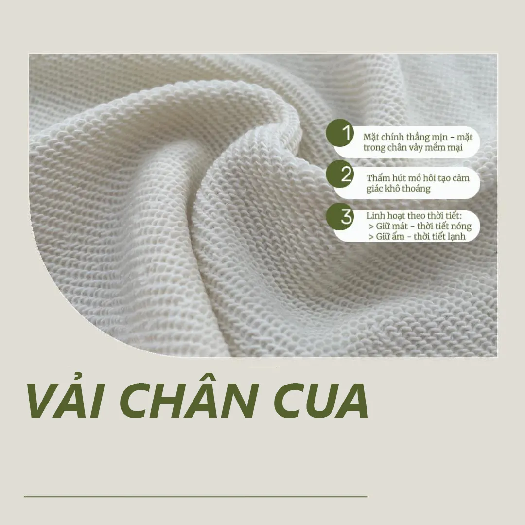 Chi tiết vải nỉ chân cua áo sweater