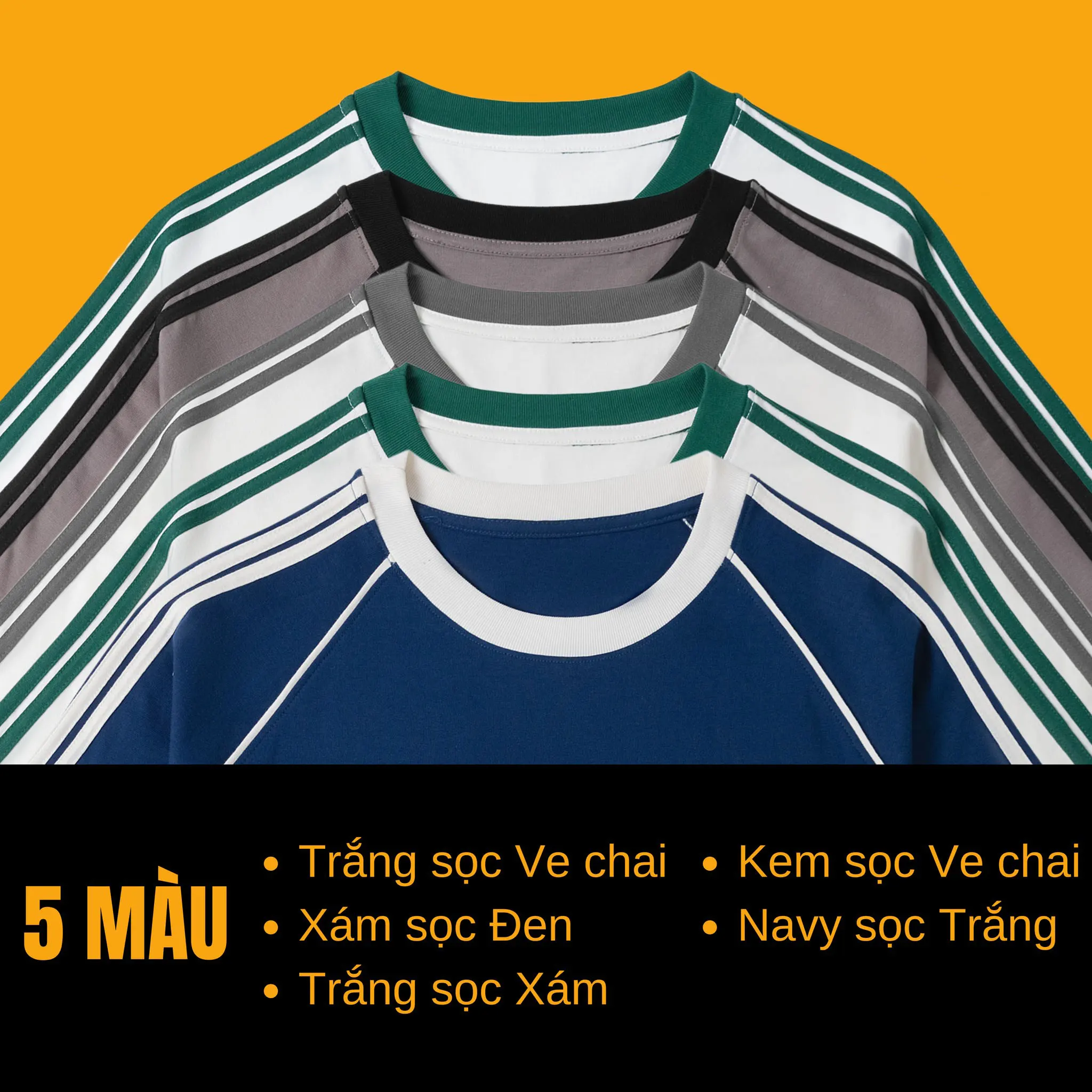 Cận viền tay raglan line