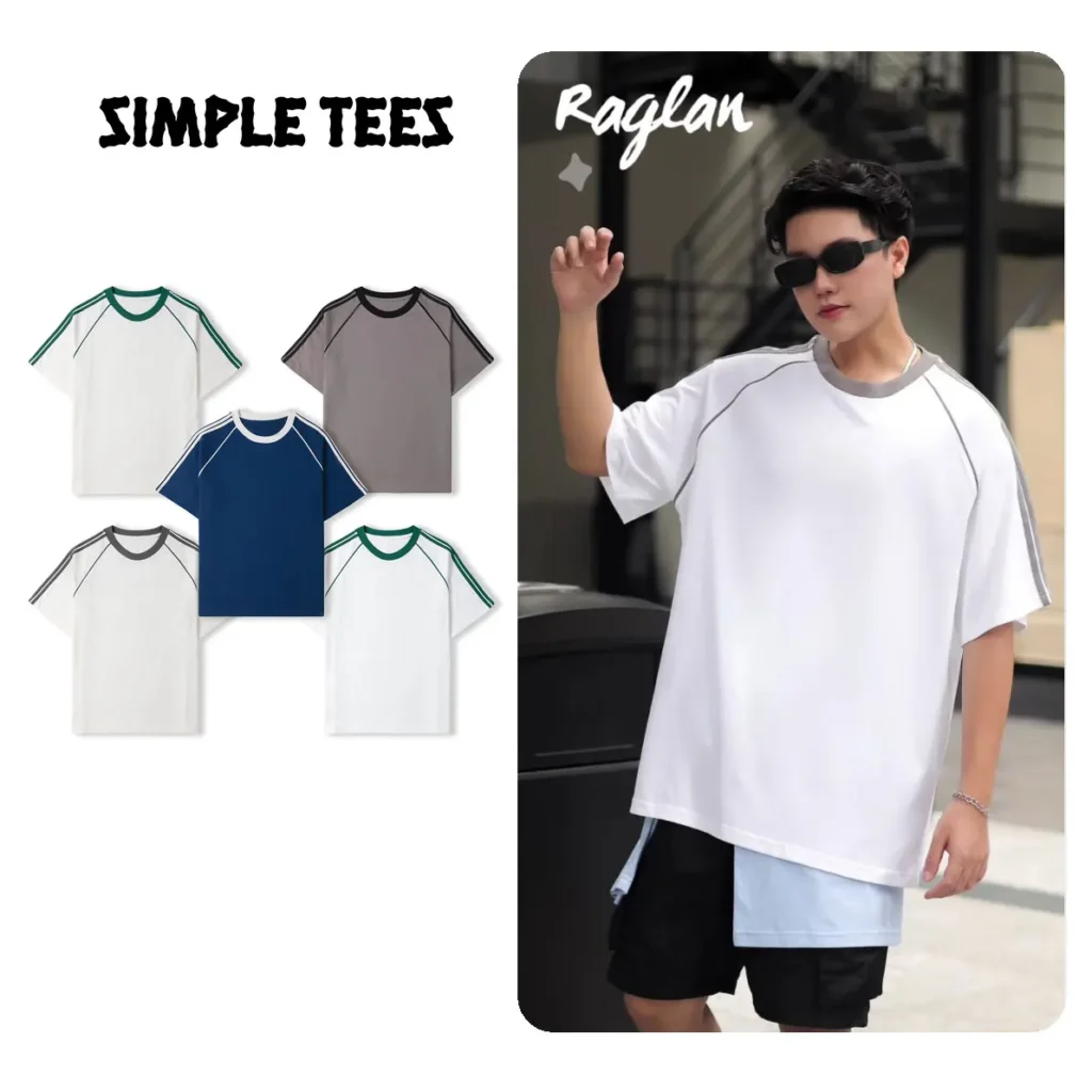 Áo Thun Raglan Line in áo thun raglan line theo yêu cầu tại ometee