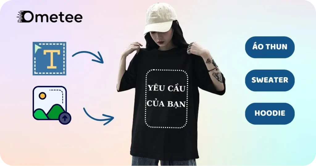 in áo thun theo yêu cầu tại ometee