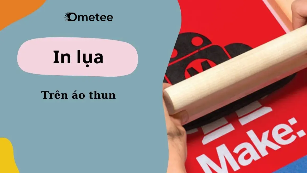 Hình ảnh in lụa trên áo thun, phù hợp cho số lượng lớn.